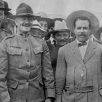 Pershing with Mexican revolutionary leader Pancho Villa in 1914