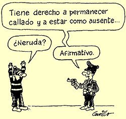 Humor sobre fragmentos poeticos de Pablo Neruda