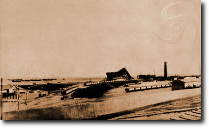 Wharf of passengers and boarding of nitrate of Antofagasta 